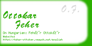 ottokar feher business card